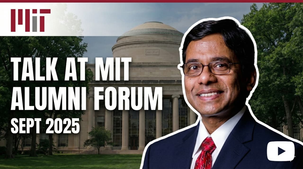 Talk at MIT Alumni Forum